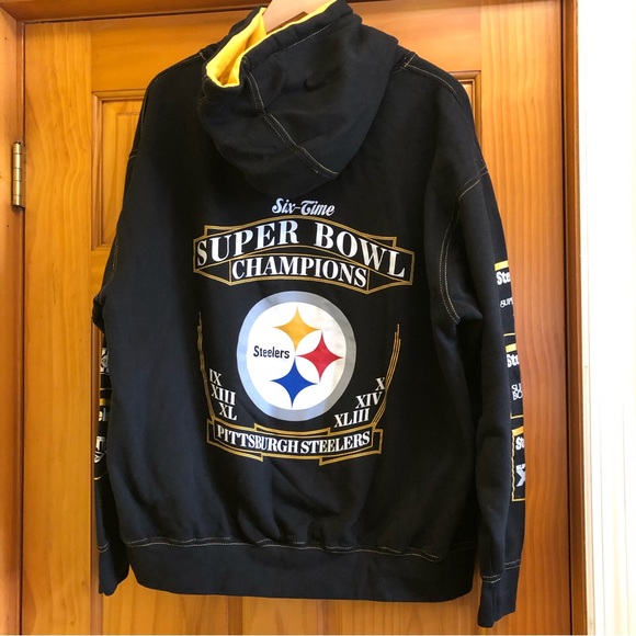 Vintage STEELERS Football Sweatshirt XL / NFL Apparel / Super Bowl Champions - Picture 7 of 11